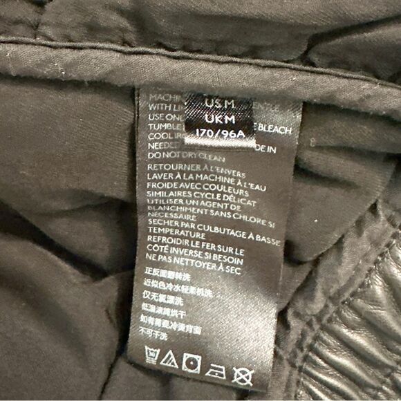 We The Free Faux Leather Quilted Bomber Jacket NWT - Picture 8 of 10